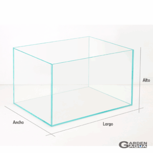 Acuarios vidrio ultra claro importados 60, 50, 45, 40cm - 60x35x40cm